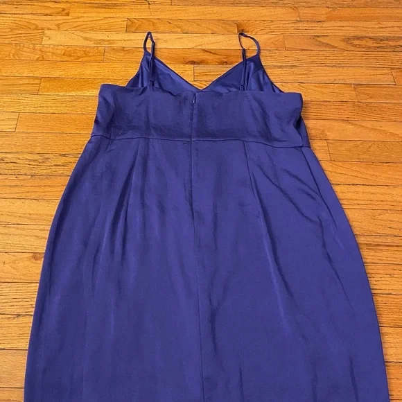 Express Satin Faux Wrap Maxi/Midi Dress - Picture 8 of 15